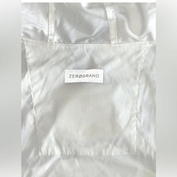 Cole Haan ZeroGrand Cycling Anorak Windbreaker Pullover Faded White womens M - Picture 10 of 11